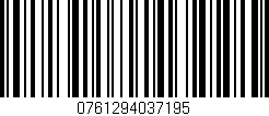 Código de barras (EAN, GTIN, SKU, ISBN): '0761294037195'