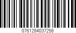 Código de barras (EAN, GTIN, SKU, ISBN): '0761294037256'