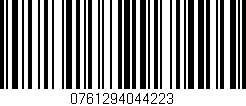 Código de barras (EAN, GTIN, SKU, ISBN): '0761294044223'