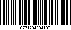 Código de barras (EAN, GTIN, SKU, ISBN): '0761294084199'