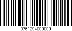 Código de barras (EAN, GTIN, SKU, ISBN): '0761294089880'