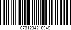 Código de barras (EAN, GTIN, SKU, ISBN): '0761294210949'