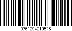 Código de barras (EAN, GTIN, SKU, ISBN): '0761294213575'