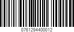 Código de barras (EAN, GTIN, SKU, ISBN): '0761294400012'