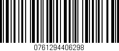 Código de barras (EAN, GTIN, SKU, ISBN): '0761294406298'