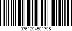 Código de barras (EAN, GTIN, SKU, ISBN): '0761294501795'