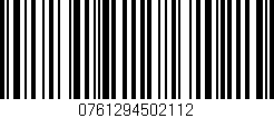 Código de barras (EAN, GTIN, SKU, ISBN): '0761294502112'