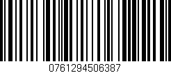 Código de barras (EAN, GTIN, SKU, ISBN): '0761294506387'