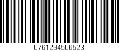 Código de barras (EAN, GTIN, SKU, ISBN): '0761294506523'