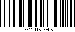 Código de barras (EAN, GTIN, SKU, ISBN): '0761294506585'