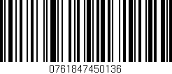 Código de barras (EAN, GTIN, SKU, ISBN): '0761847450136'