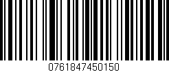Código de barras (EAN, GTIN, SKU, ISBN): '0761847450150'