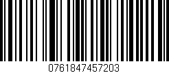 Código de barras (EAN, GTIN, SKU, ISBN): '0761847457203'
