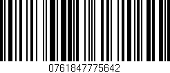 Código de barras (EAN, GTIN, SKU, ISBN): '0761847775642'