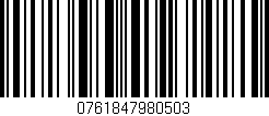 Código de barras (EAN, GTIN, SKU, ISBN): '0761847980503'