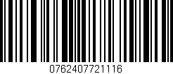 Código de barras (EAN, GTIN, SKU, ISBN): '0762407721116'