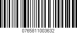 Código de barras (EAN, GTIN, SKU, ISBN): '0765811003632'