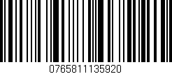 Código de barras (EAN, GTIN, SKU, ISBN): '0765811135920'