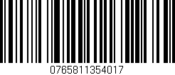 Código de barras (EAN, GTIN, SKU, ISBN): '0765811354017'
