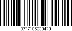 Código de barras (EAN, GTIN, SKU, ISBN): '0777106338473'
