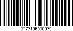 Código de barras (EAN, GTIN, SKU, ISBN): '0777106338879'