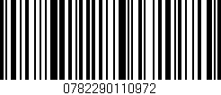 Código de barras (EAN, GTIN, SKU, ISBN): '0782290110972'