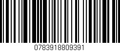 Código de barras (EAN, GTIN, SKU, ISBN): '0783918809391'