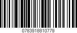 Código de barras (EAN, GTIN, SKU, ISBN): '0783918810779'