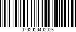 Código de barras (EAN, GTIN, SKU, ISBN): '0783923403935'