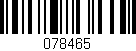 Código de barras (EAN, GTIN, SKU, ISBN): '078465'