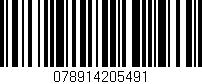 Código de barras (EAN, GTIN, SKU, ISBN): '078914205491'