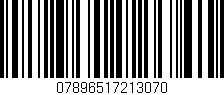 Código de barras (EAN, GTIN, SKU, ISBN): '07896517213070'