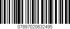 Código de barras (EAN, GTIN, SKU, ISBN): '07897020632495'