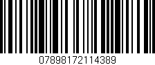 Código de barras (EAN, GTIN, SKU, ISBN): '07898172114389'