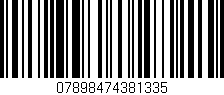 Código de barras (EAN, GTIN, SKU, ISBN): '07898474381335'