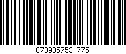 Código de barras (EAN, GTIN, SKU, ISBN): '0789857531775'