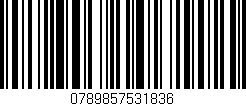 Código de barras (EAN, GTIN, SKU, ISBN): '0789857531836'