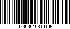 Código de barras (EAN, GTIN, SKU, ISBN): '07898919610105'