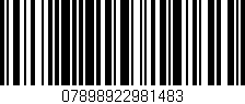 Código de barras (EAN, GTIN, SKU, ISBN): '07898922981483'