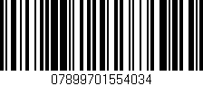 Código de barras (EAN, GTIN, SKU, ISBN): '07899701554034'