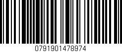 Código de barras (EAN, GTIN, SKU, ISBN): '0791901478974'