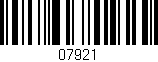 Código de barras (EAN, GTIN, SKU, ISBN): '07921'