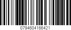 Código de barras (EAN, GTIN, SKU, ISBN): '0794604166421'