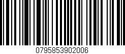 Código de barras (EAN, GTIN, SKU, ISBN): '0795853902006'