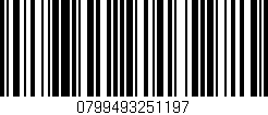 Código de barras (EAN, GTIN, SKU, ISBN): '0799493251197'