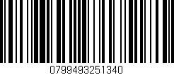 Código de barras (EAN, GTIN, SKU, ISBN): '0799493251340'
