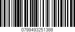 Código de barras (EAN, GTIN, SKU, ISBN): '0799493251388'