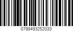 Código de barras (EAN, GTIN, SKU, ISBN): '0799493252033'