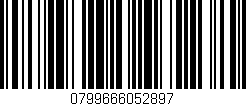 Código de barras (EAN, GTIN, SKU, ISBN): '0799666052897'