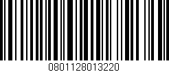 Código de barras (EAN, GTIN, SKU, ISBN): '0801128013220'